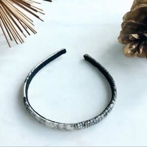 Zara snakeskin pattern headband